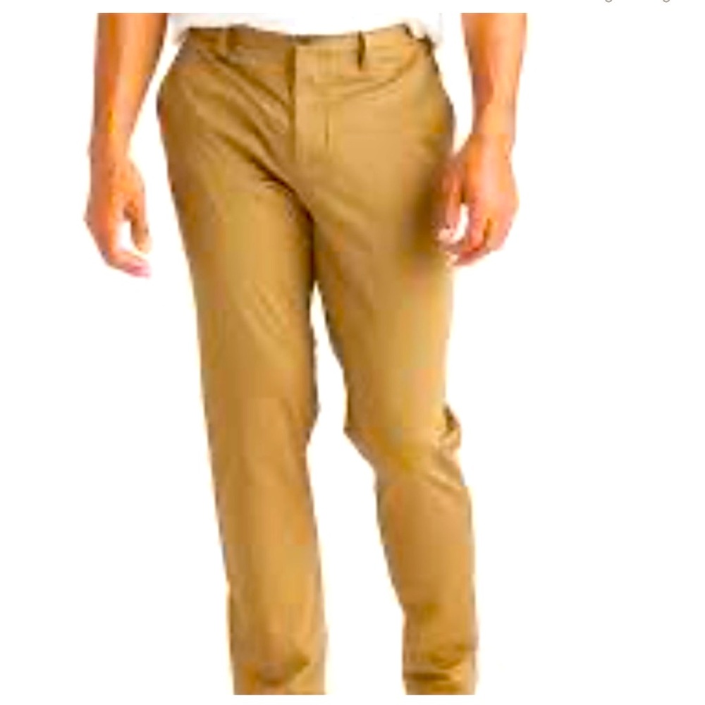 Quince Men chinos Khaki recycle comfort stretch pants size 32X34 NEW with tag